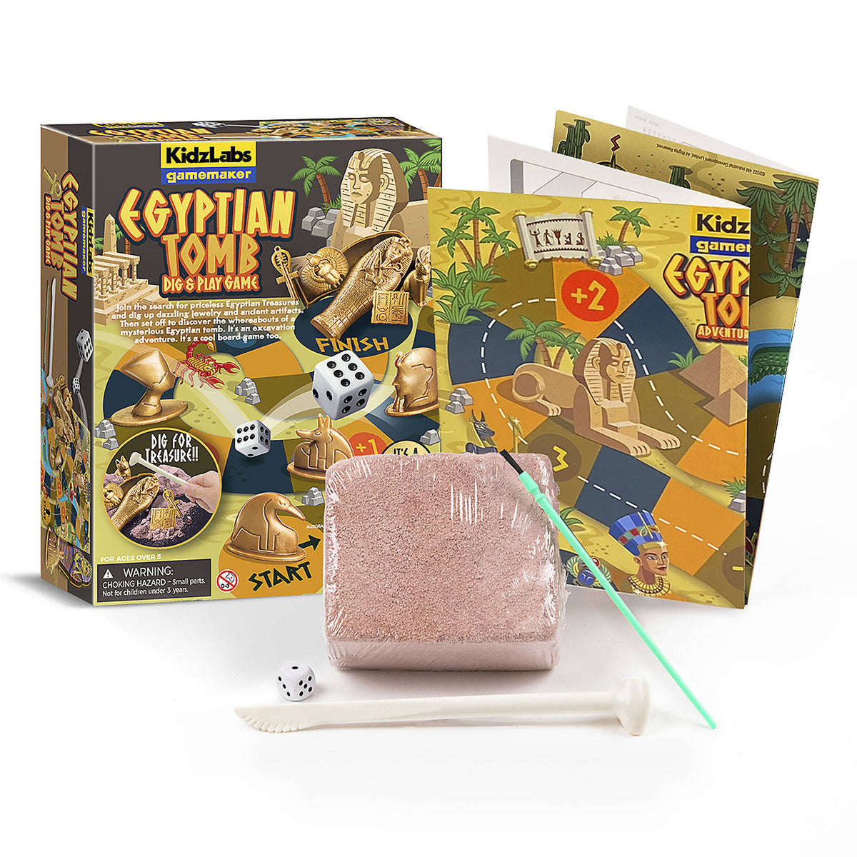 4M KidzLabs Gamemaker Egyptian Tomb Dig & Play Game Kit.