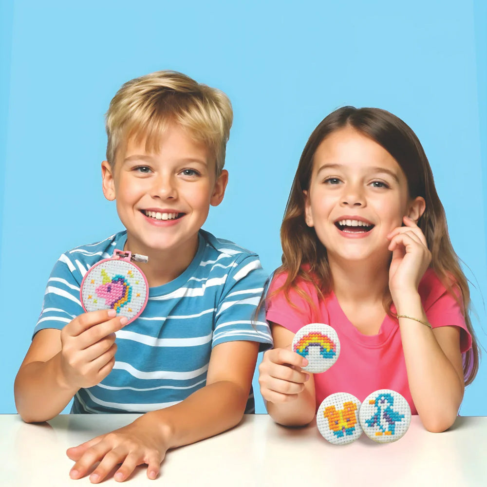 4M KidzMaker Mini Cross-Stitch Buttons