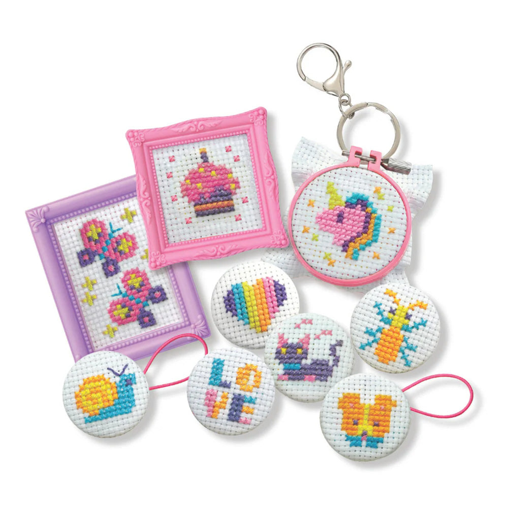 4M KidzMaker Mini Cross-Stitch Buttons