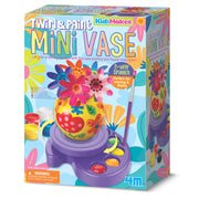 4M KidzMaker Mini Flower Twirl & Paint Vase kit.