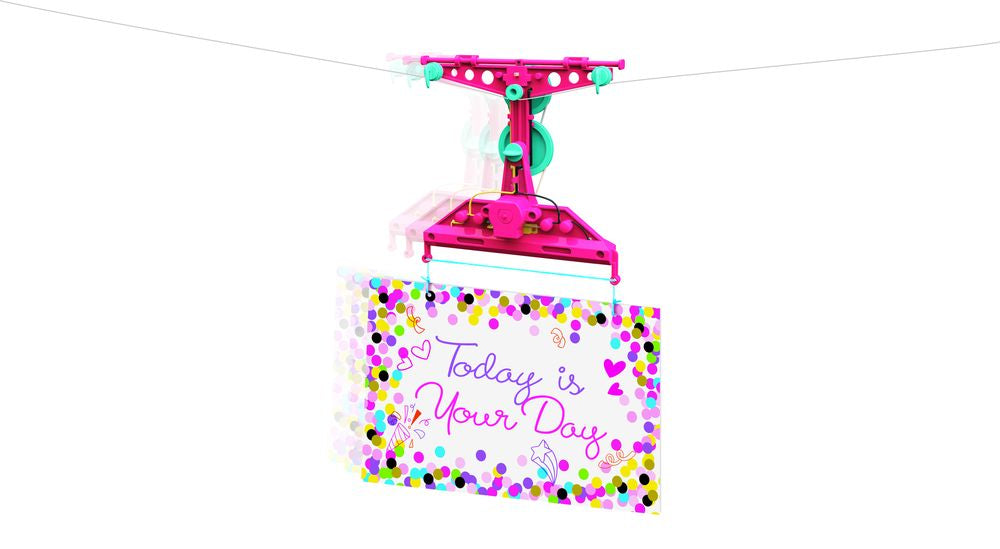 4M Steam Powered Kids Motorised Zipline Messenger