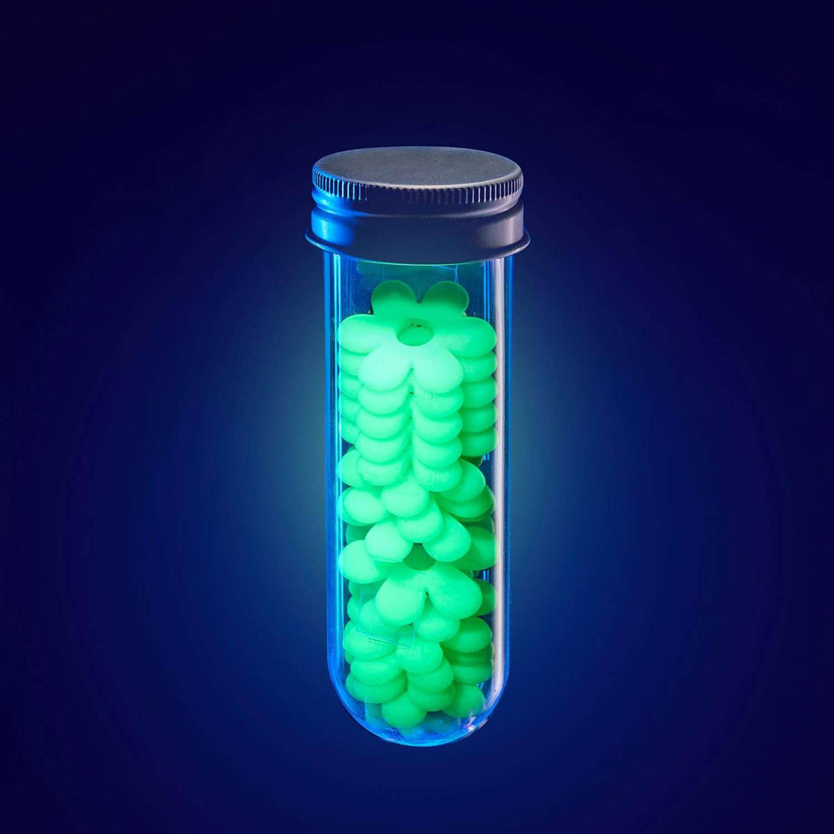 4M Wish Lab Glow-In-The-Dark Flowers beads charms.