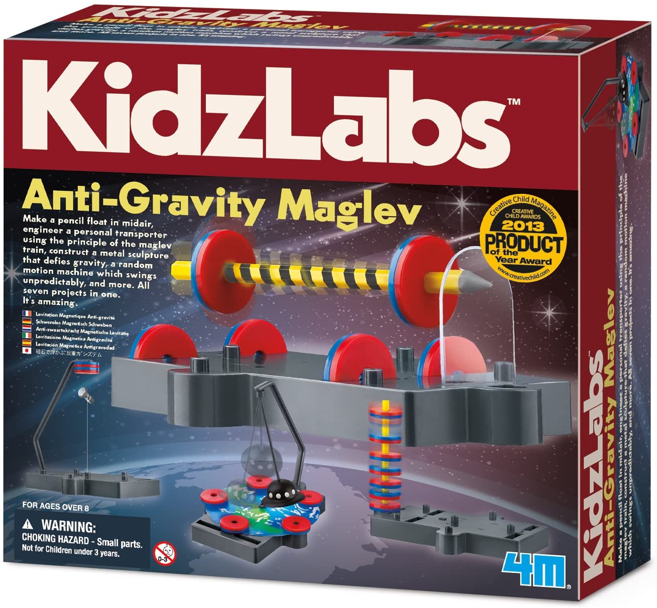 4M KidzLabs Large Set Anti Gravity Magnetic Levitation