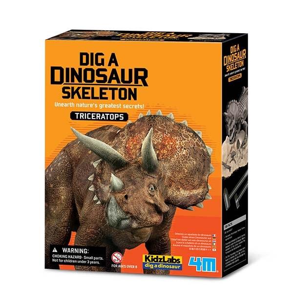 4M KidzLabs Dinosaur Excavation Kit Triceratops