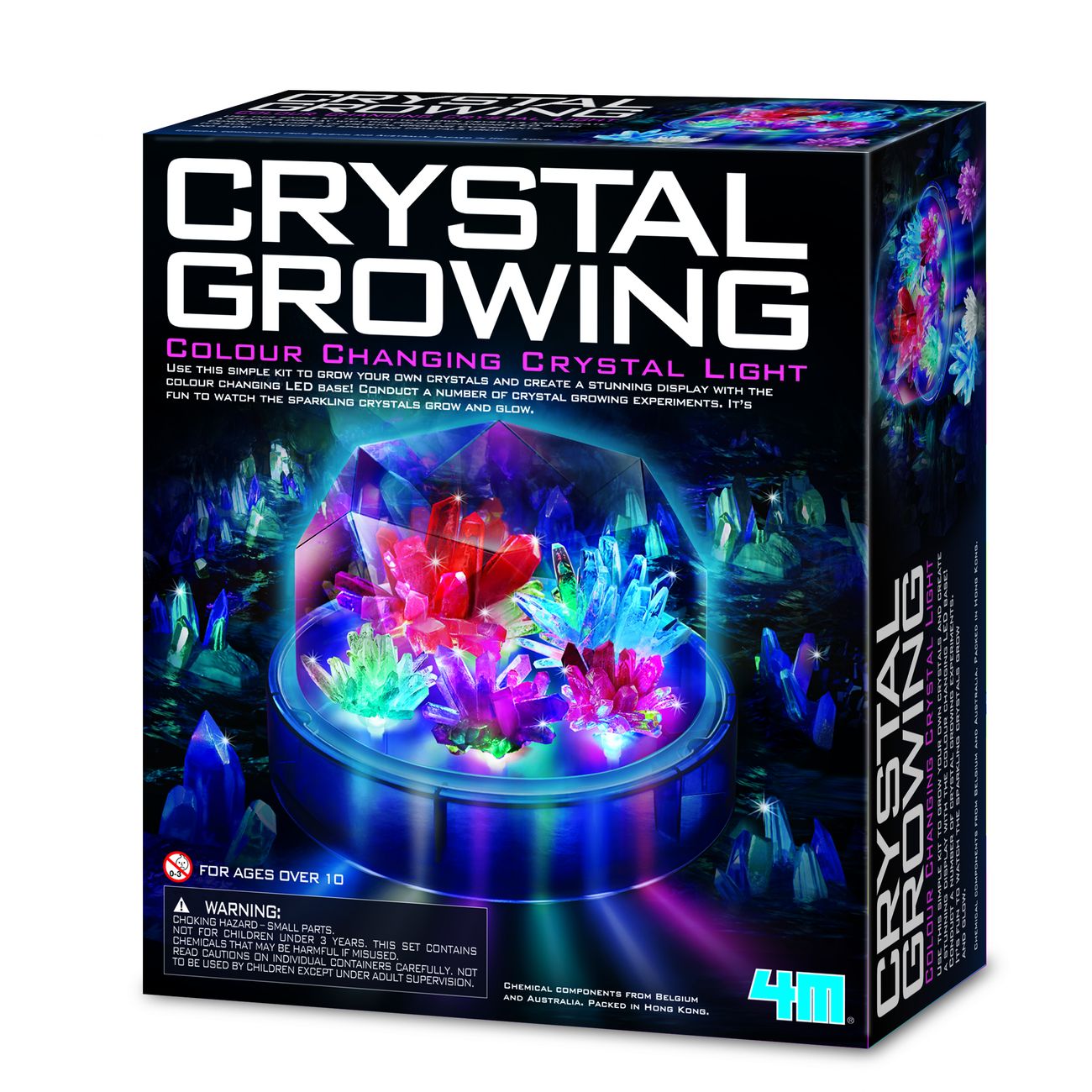 4M Crystal Growing Colour Changing Crystal Light