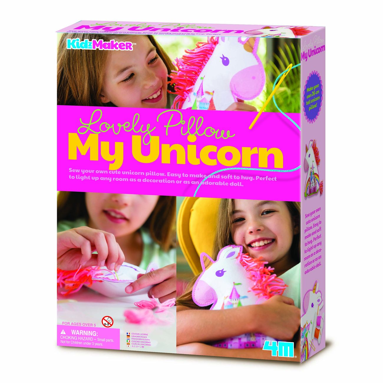 4M KidzMaker Lovely Pillow My Unicorn