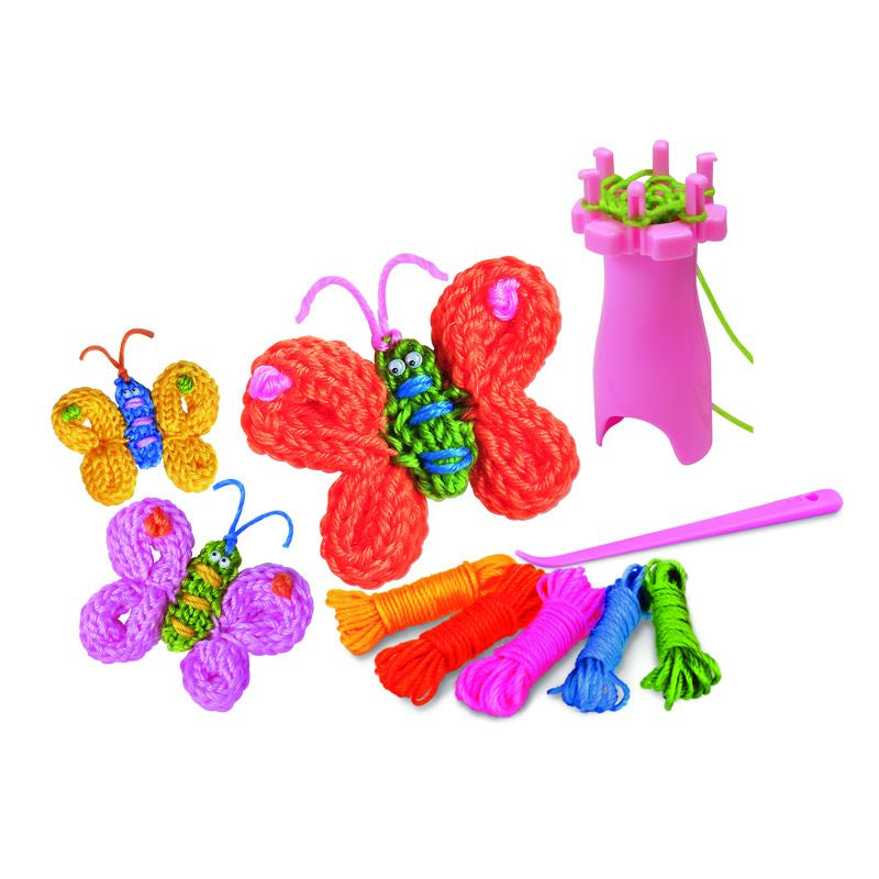 4M Little Craft French Knit Butterfly Kit - Toyworld NZ