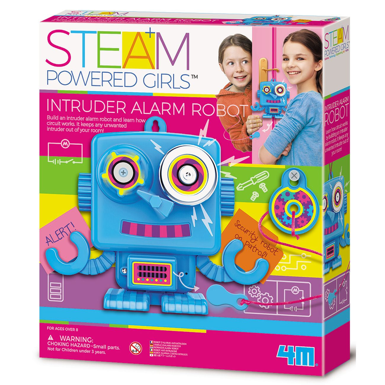 4M Steam Powered Kids Intruder Alarm Robot