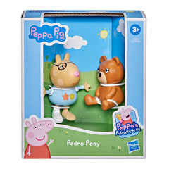 PEPPA PIG PEPPA'S FUN FRIENDS FIGURES PEDRO PONY WITH TEDDY BEAR