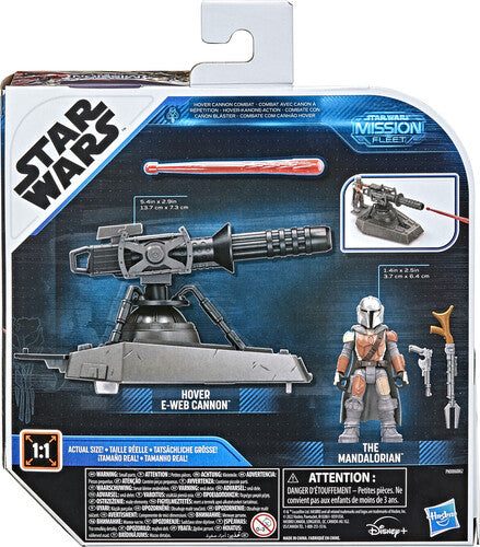 Star Wars Mission Fleet Expedition Class The Mandalorian With Hover E-Web Cannon
