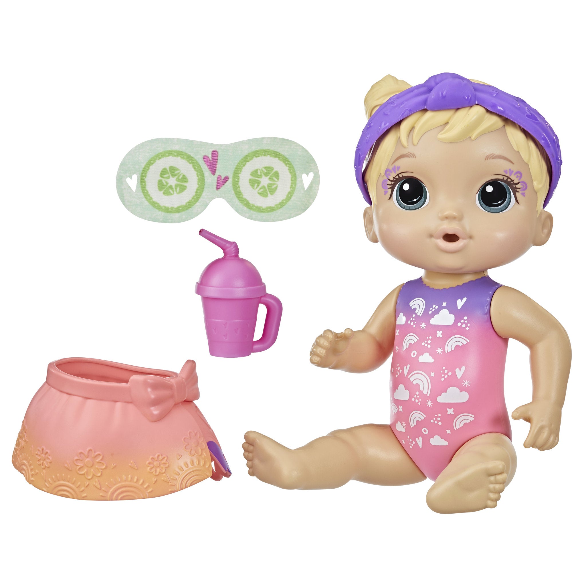 Baby Alive Rainbow Spa Baby Doll Blonde Hair