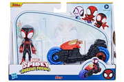 Marvel Spidey and His Amazing Friends Miles Morales Spin Motorcycle and Figure