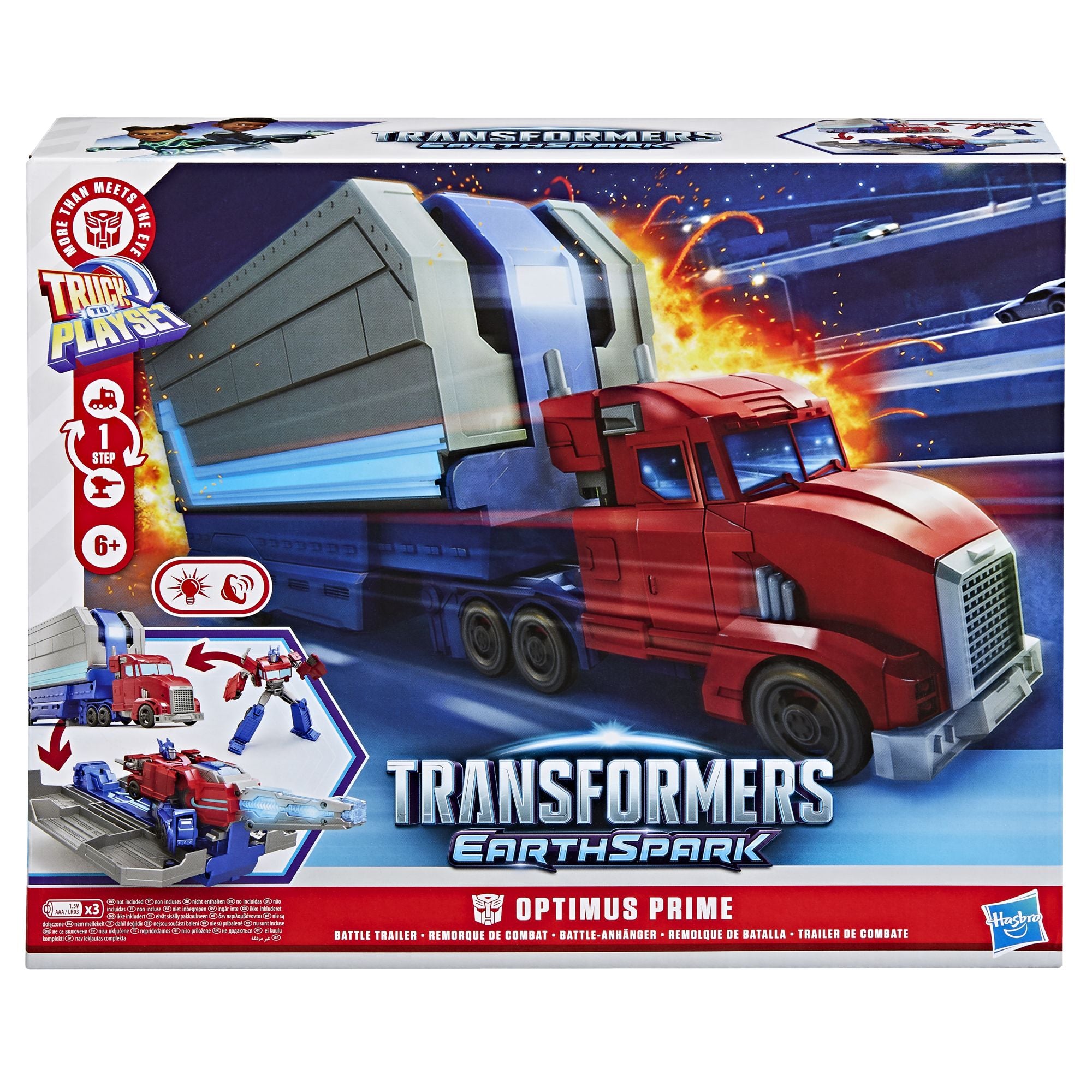 Transformers Optimus Prime Battle Trailer Playset