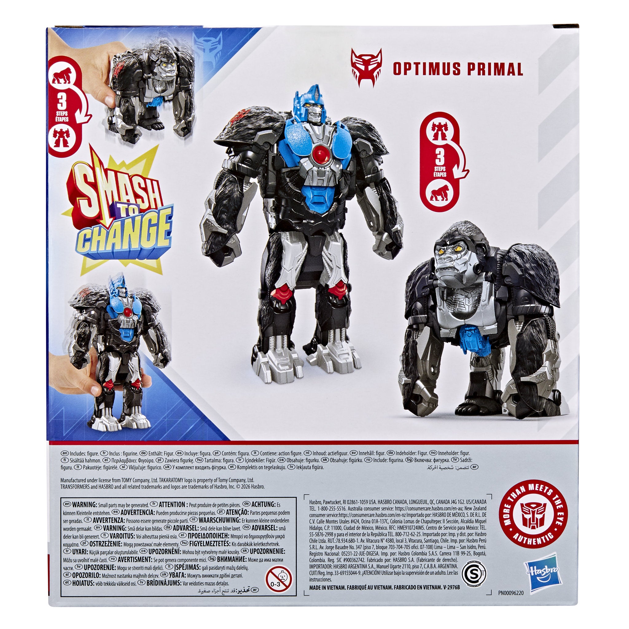 Transformers Smash Changers Figure - Optimus Primal