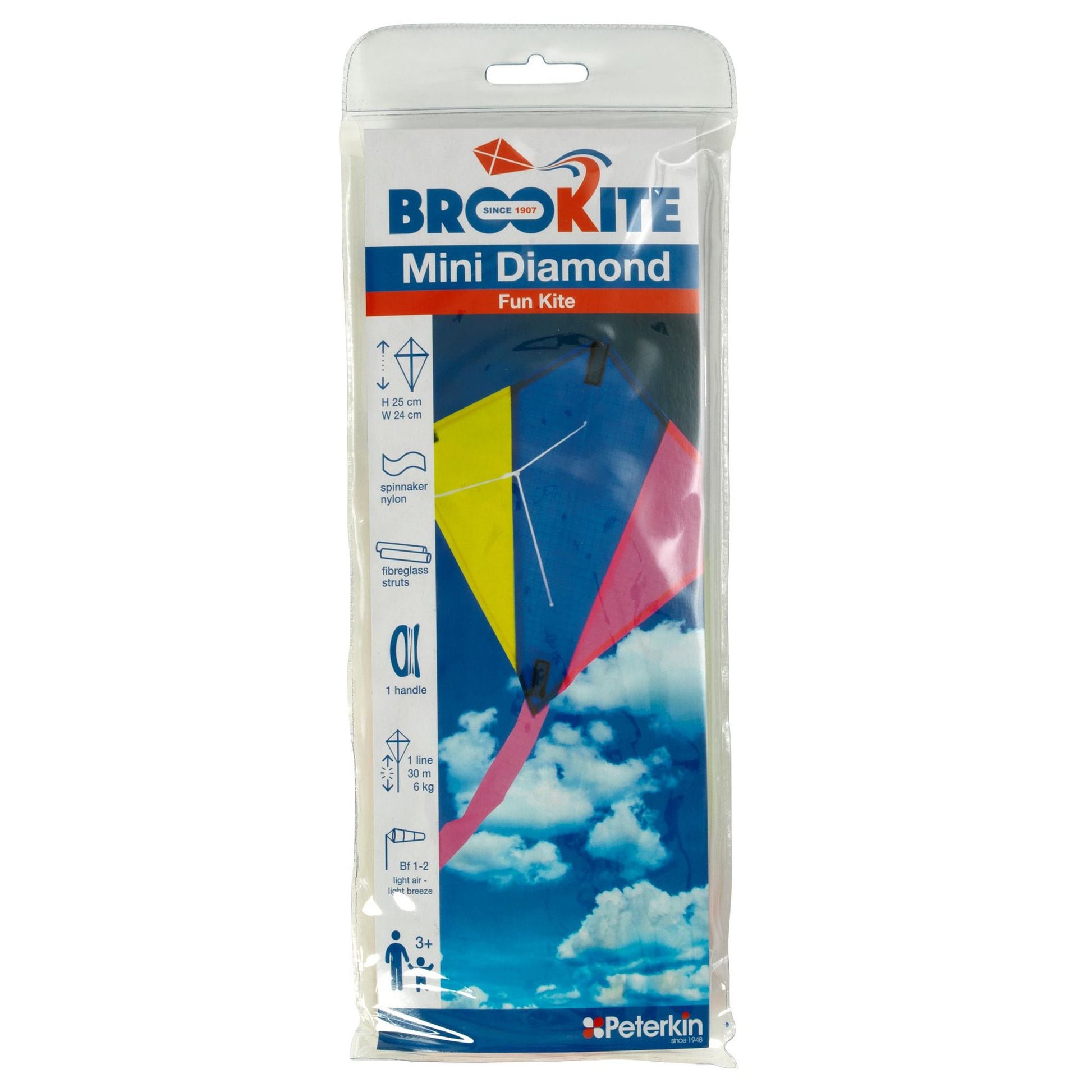 Brookite Mini Diamond Fun Kite - Toyworld NZ
