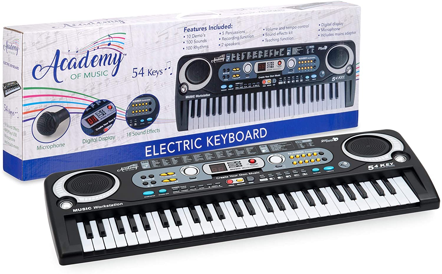 Academy Of Music 54 Key Electric Piano Keyboard - Toyworld NZ