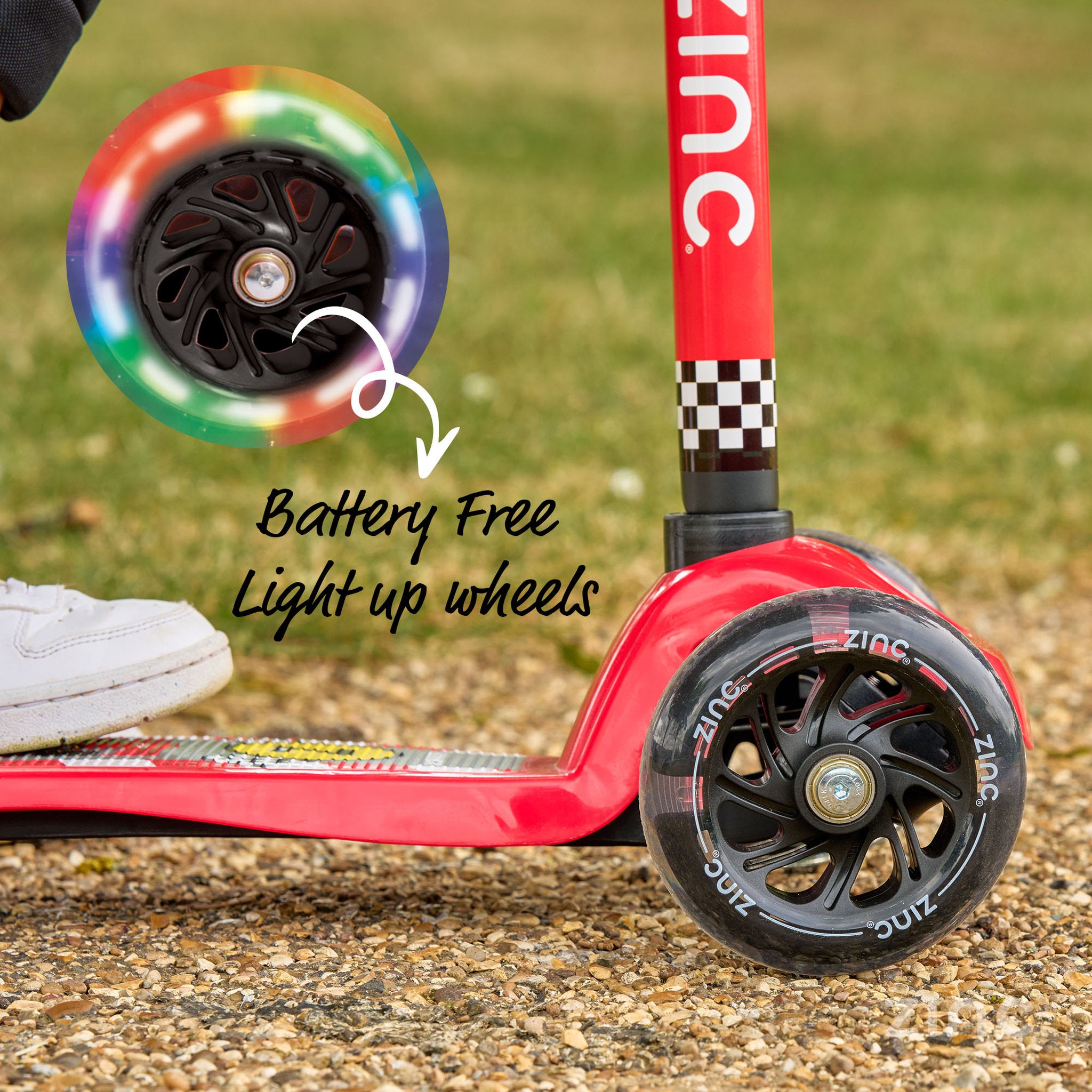 Zinc Motion Explorer 3 Wheel Scooter Race Car