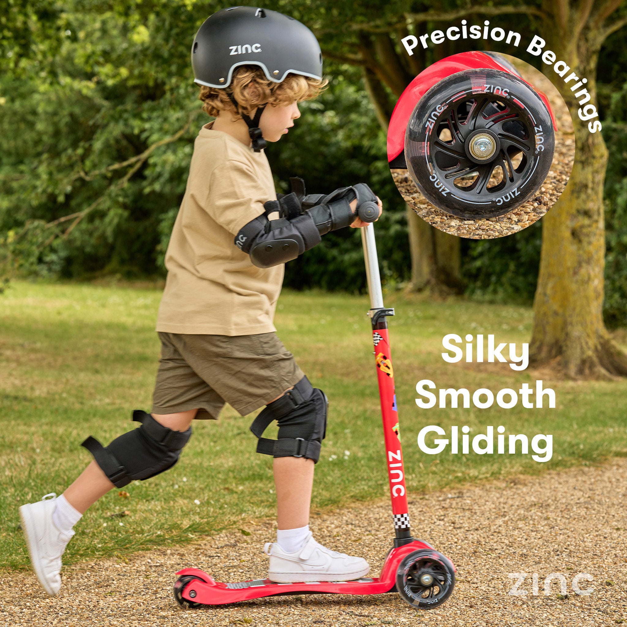 Zinc Motion Explorer 3 Wheel Scooter Race Car