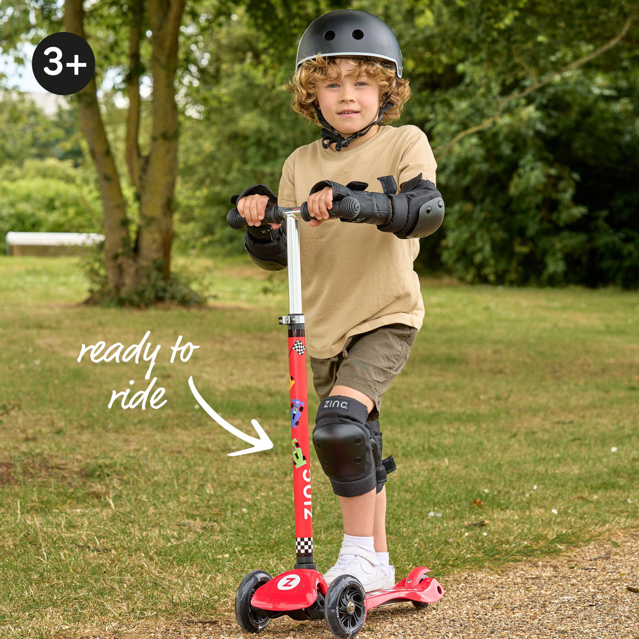 Zinc Motion Explorer 3 Wheel Scooter Race Car