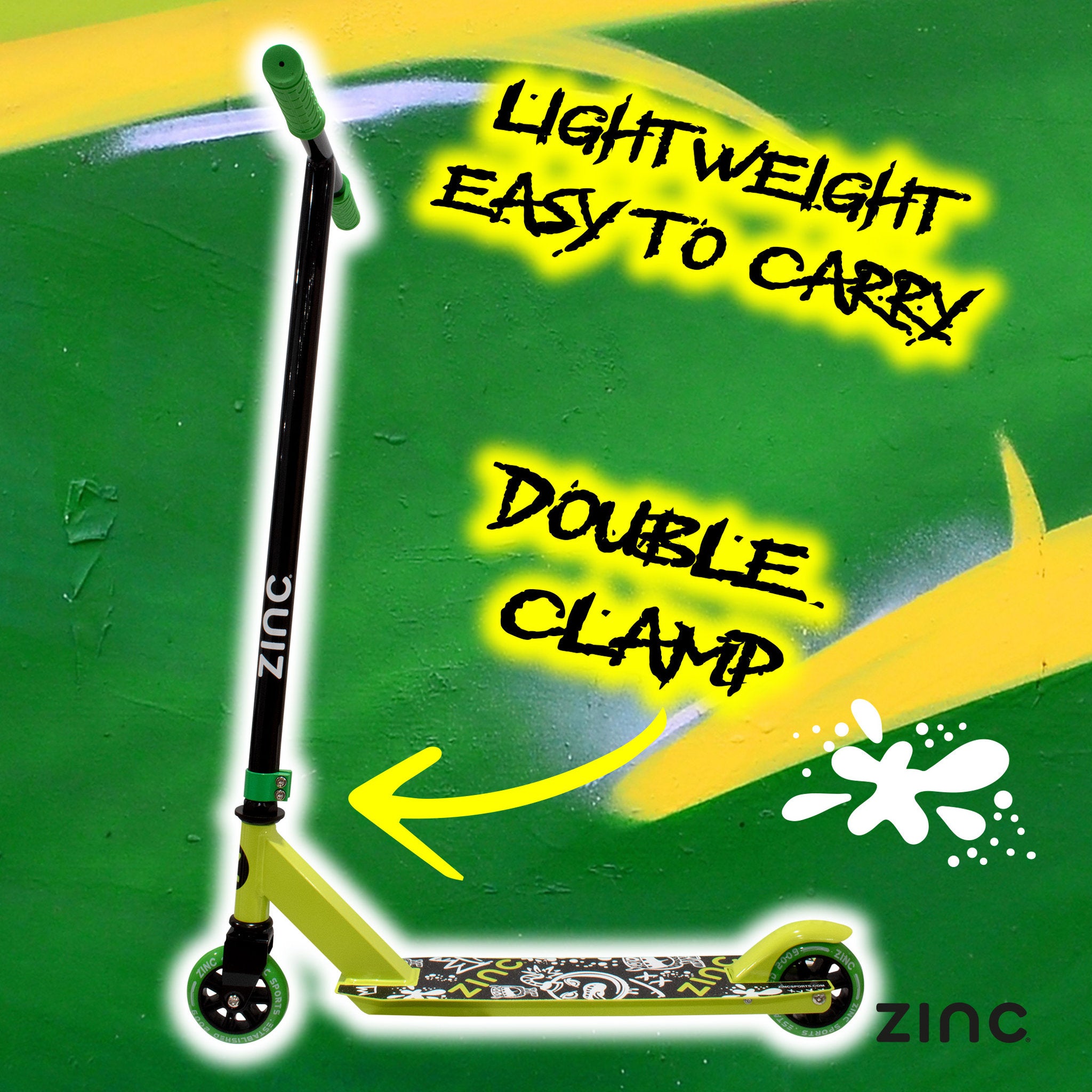 Zinc Detour 2.0 Stunt Scooter - Green