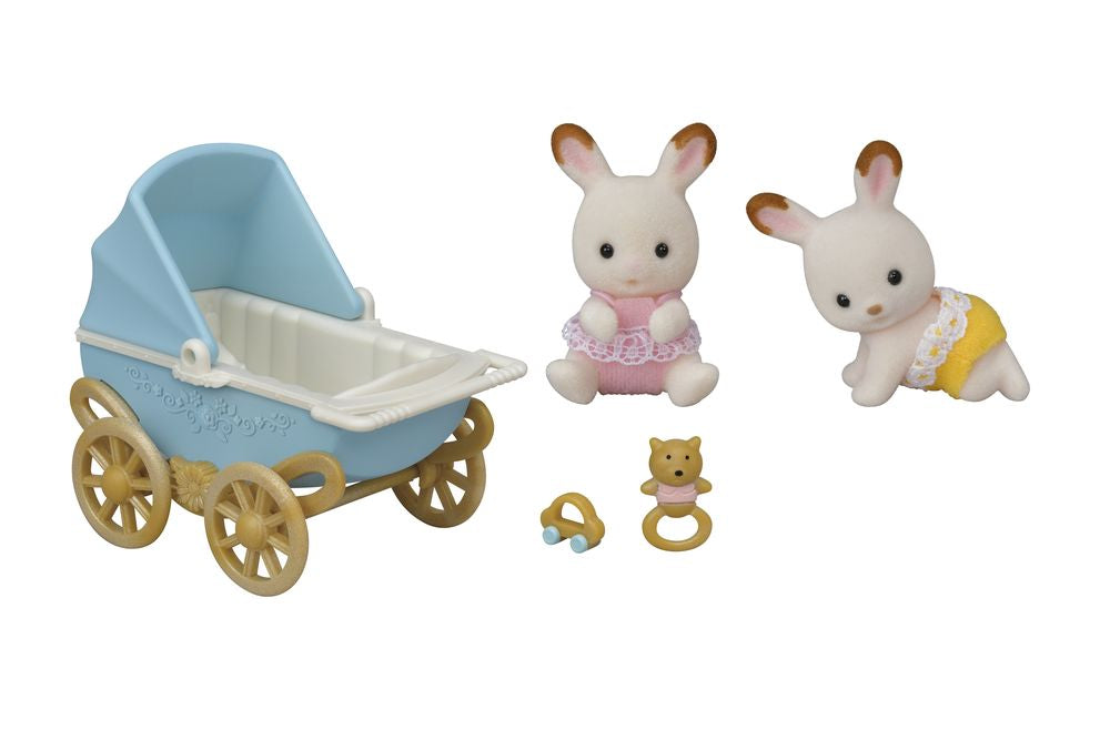 Sylvanian Families Chocolate Rabbit Twins Set