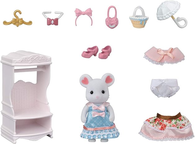 Sylvanian Families Town Fashion Accessories Play Set Sugar Sweet Collection