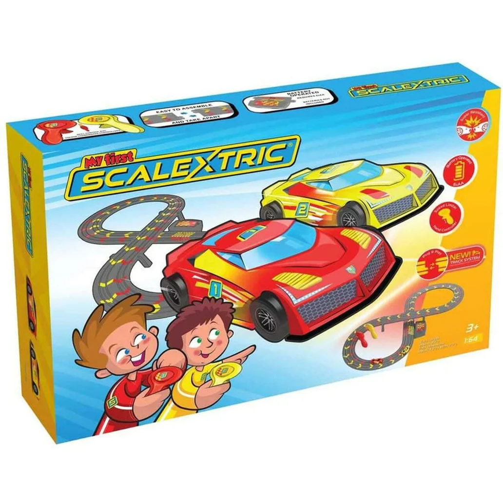 My First Scalextric Set Battery Powered Race Set – Toyworld NZ