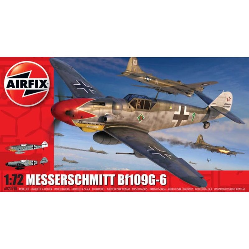 Airfix 1:72 Messerschmitt BF109G-6 Model Kitset - Toyworld NZ