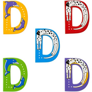 Animal Letters Wooden D