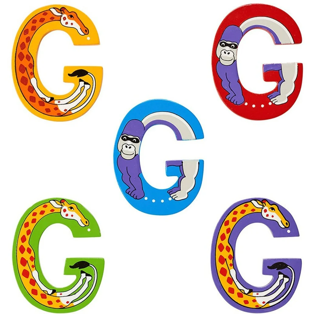 Animal Letters Wooden G