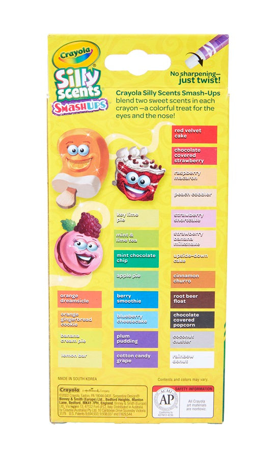 Crayola Smash Ups Mini Twistable Scented Crayons 24pk