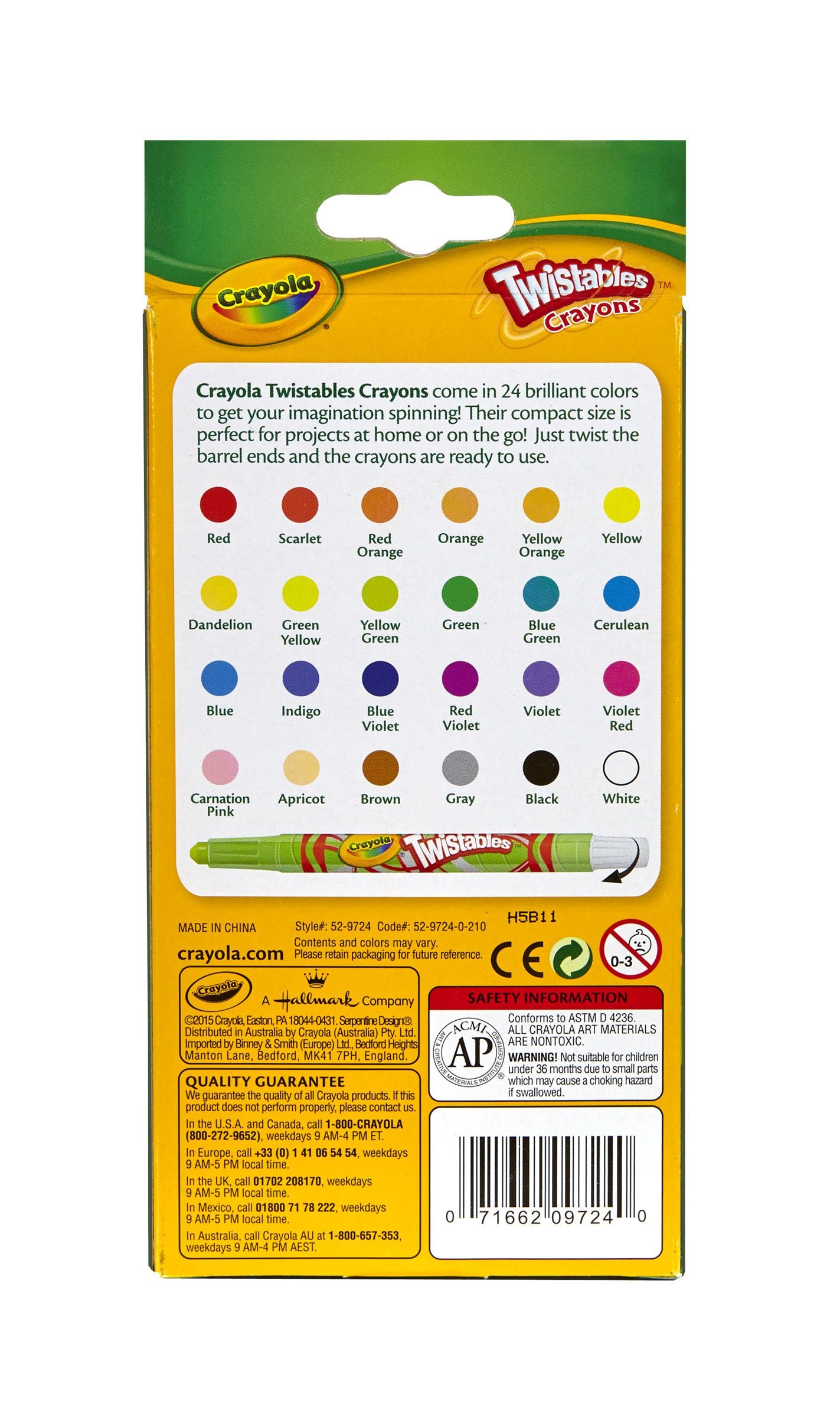 Crayola Mini Twistables Crayons 24 Pack - Toyworld NZ