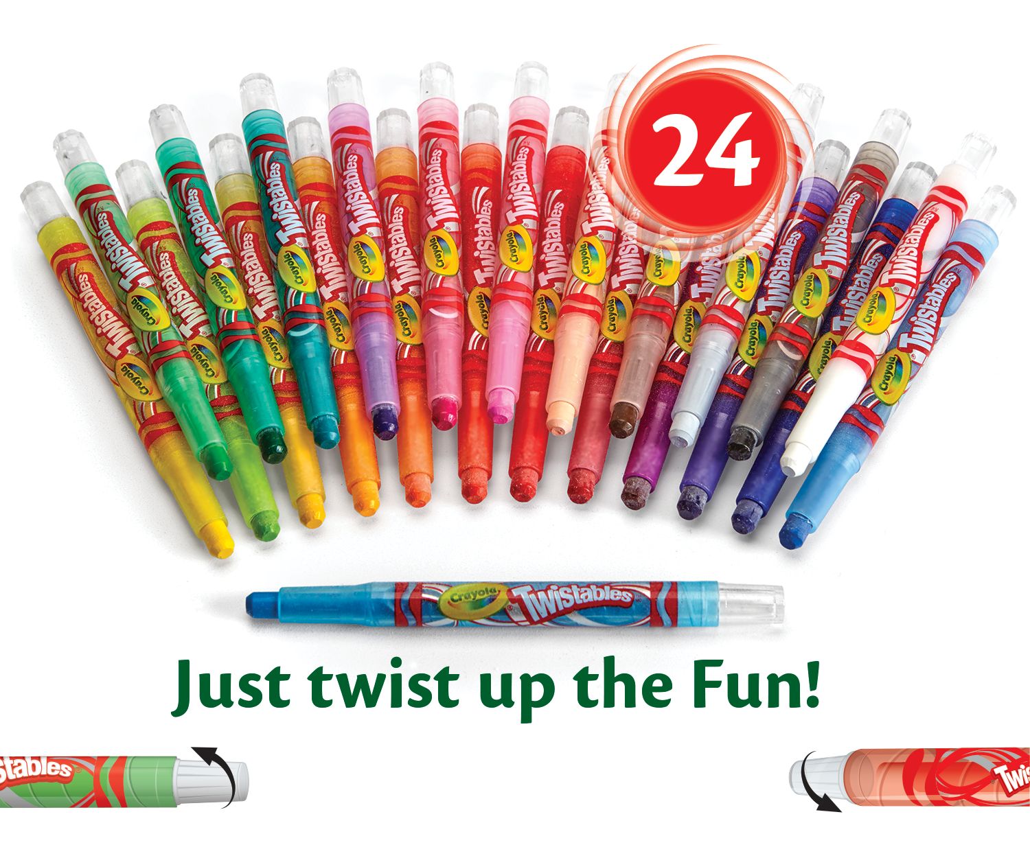Crayola Mini Twistables Crayons 24 Pack - Toyworld NZ