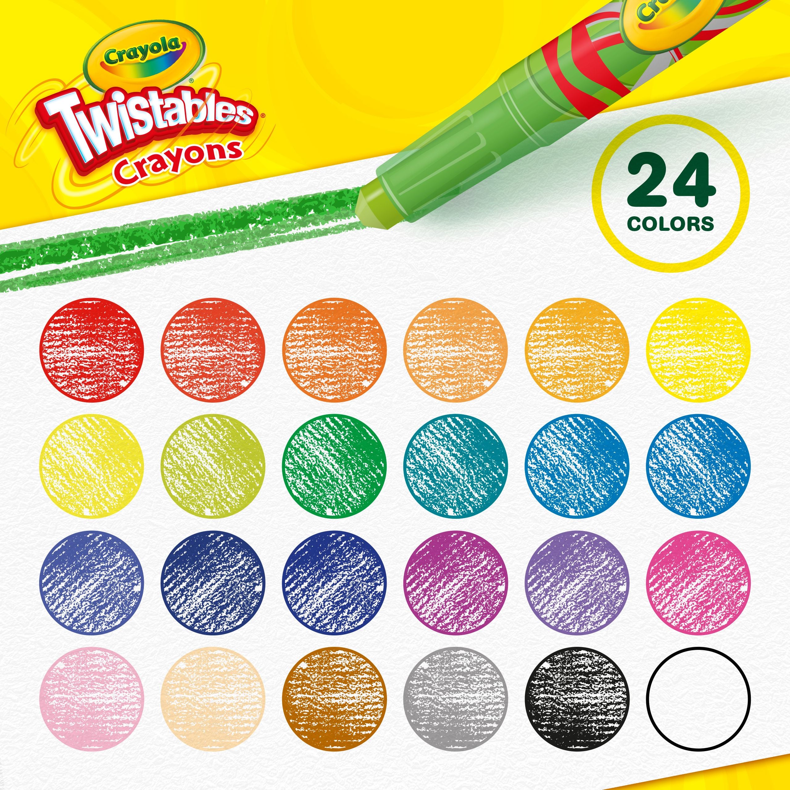Crayola Mini Twistables Crayons 24 Pack - Toyworld NZ
