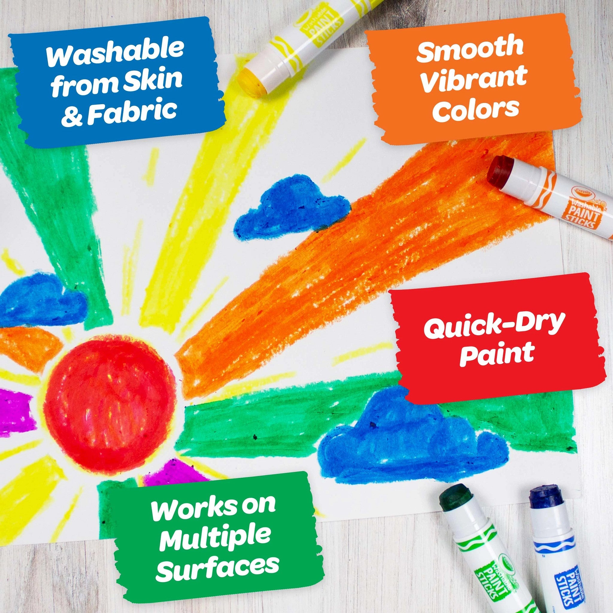 Crayola Washable Paint Sticks 6 Pack