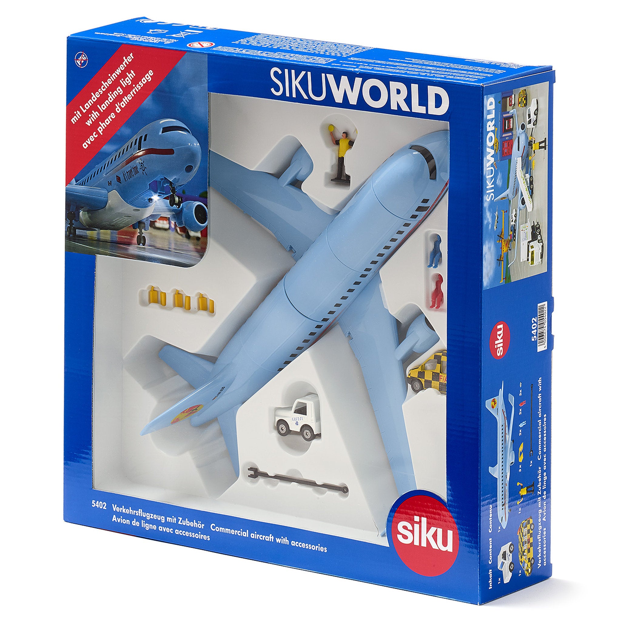 Siku 5402 Sikuworld Commercial Aircraft with Accessories