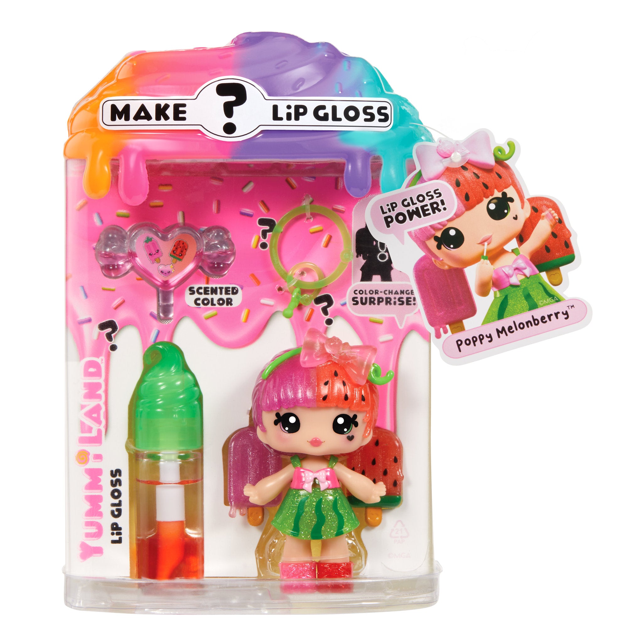 Yummiland Lip Gloss Mystery Doll Colour Change Poppy Melonberry