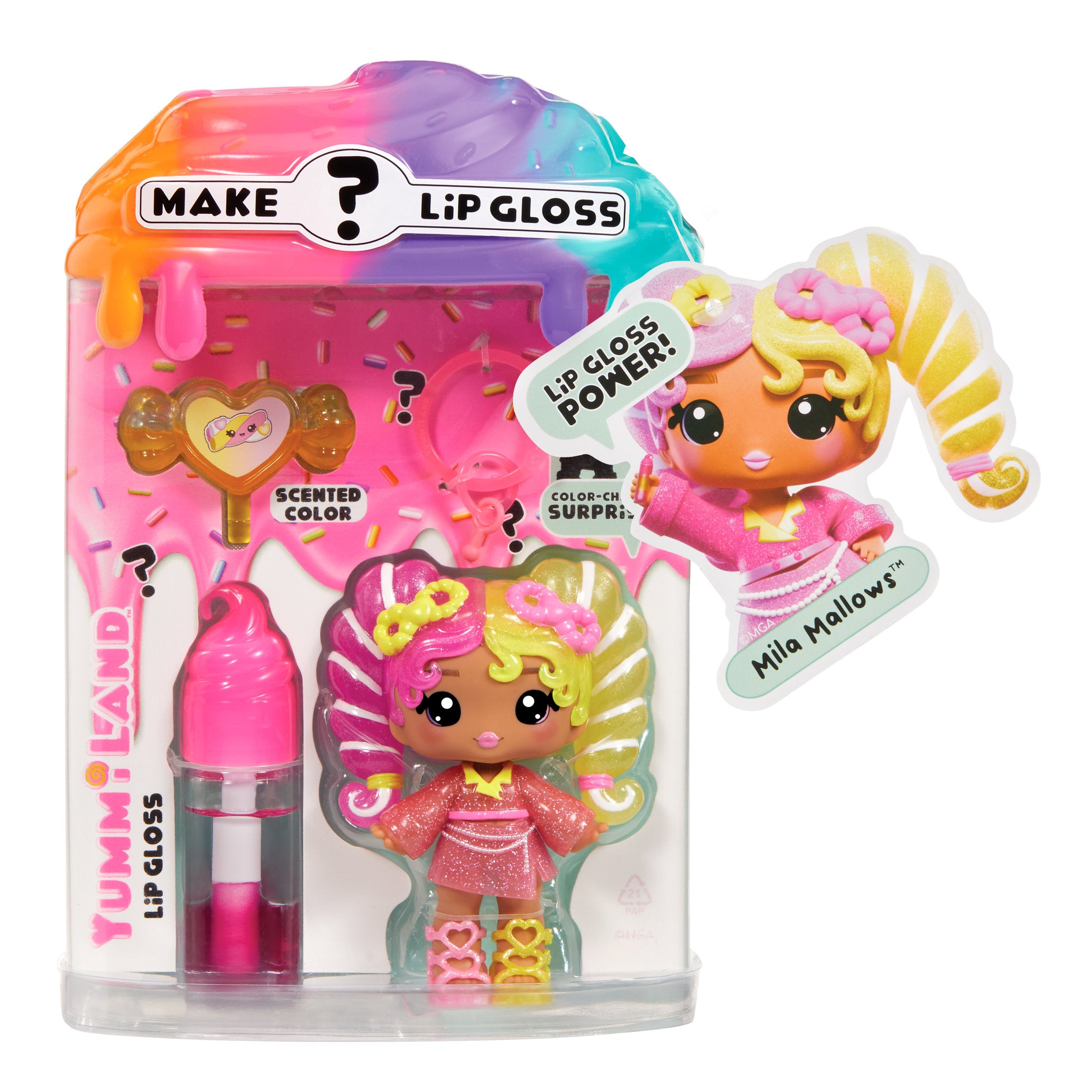 Yummiland Lip Gloss Mystery Doll Colour Change Mila Mallows