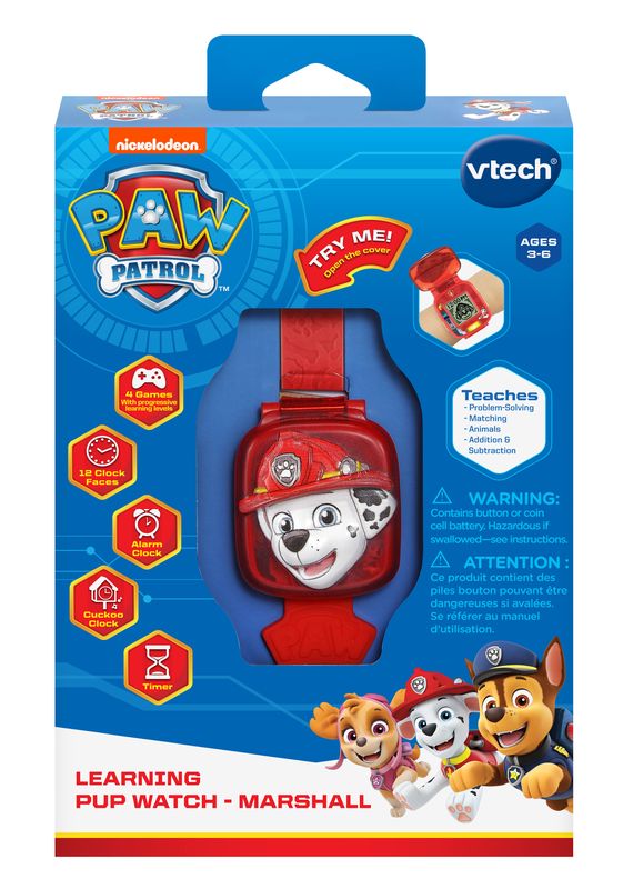 VTech PAW Patrol Learning Pup Watch Marshall - Toyworld NZ
