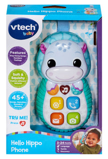 VTECH HELLO HIPPO PHONE - BLUE