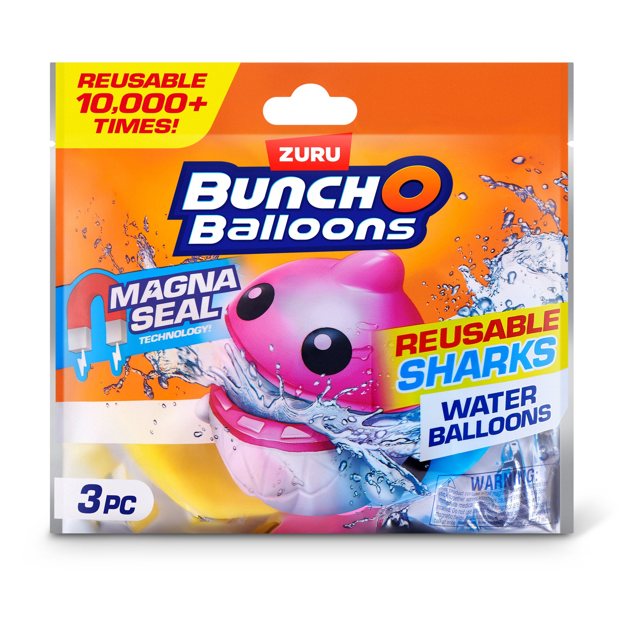 ZURU Bunch O Balloons Reusable Shark Water Balloons (3 pack)
