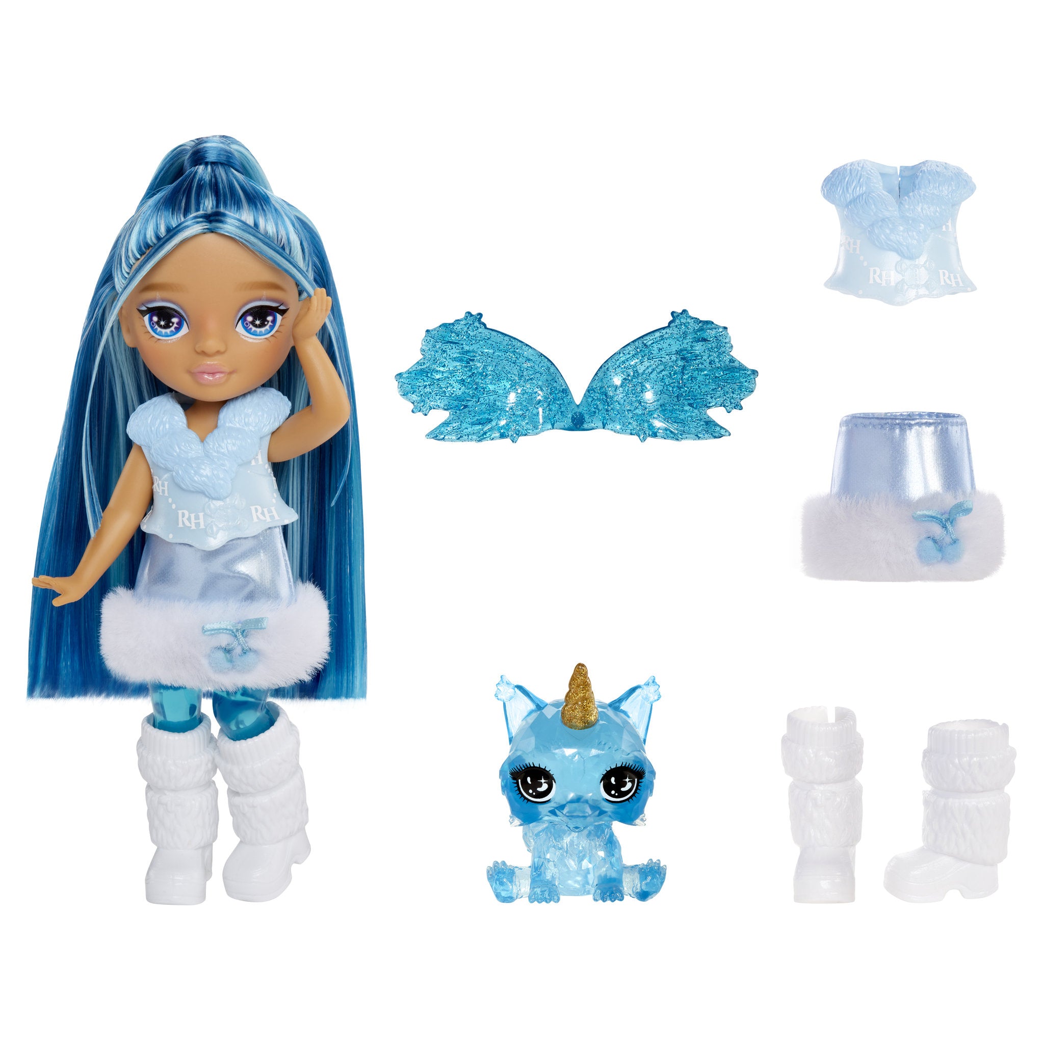 Rainbow High Littles Rainbow Fantasy Fairies Doll & Pet Sapphire