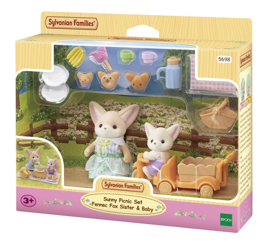 Sylvanian Families Sunny Picnic Set - Fennec Fox Sister & Baby