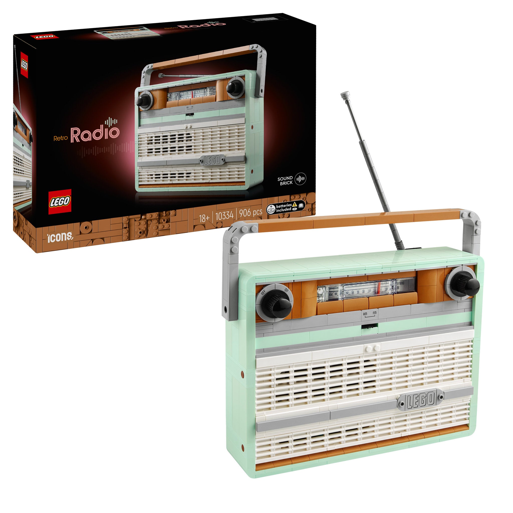 LEGO 10334 Icons Retro Radio – Toyworld NZ