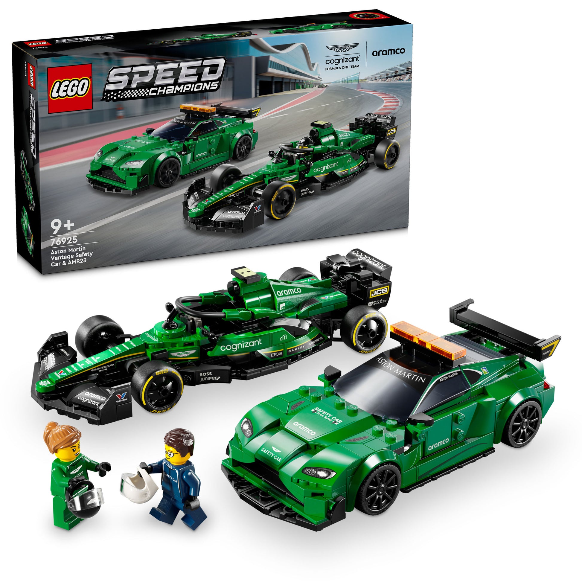 LEGO 76925 Speed Champions Aston Martin Safety Car & AMR23 - Toyworld NZ