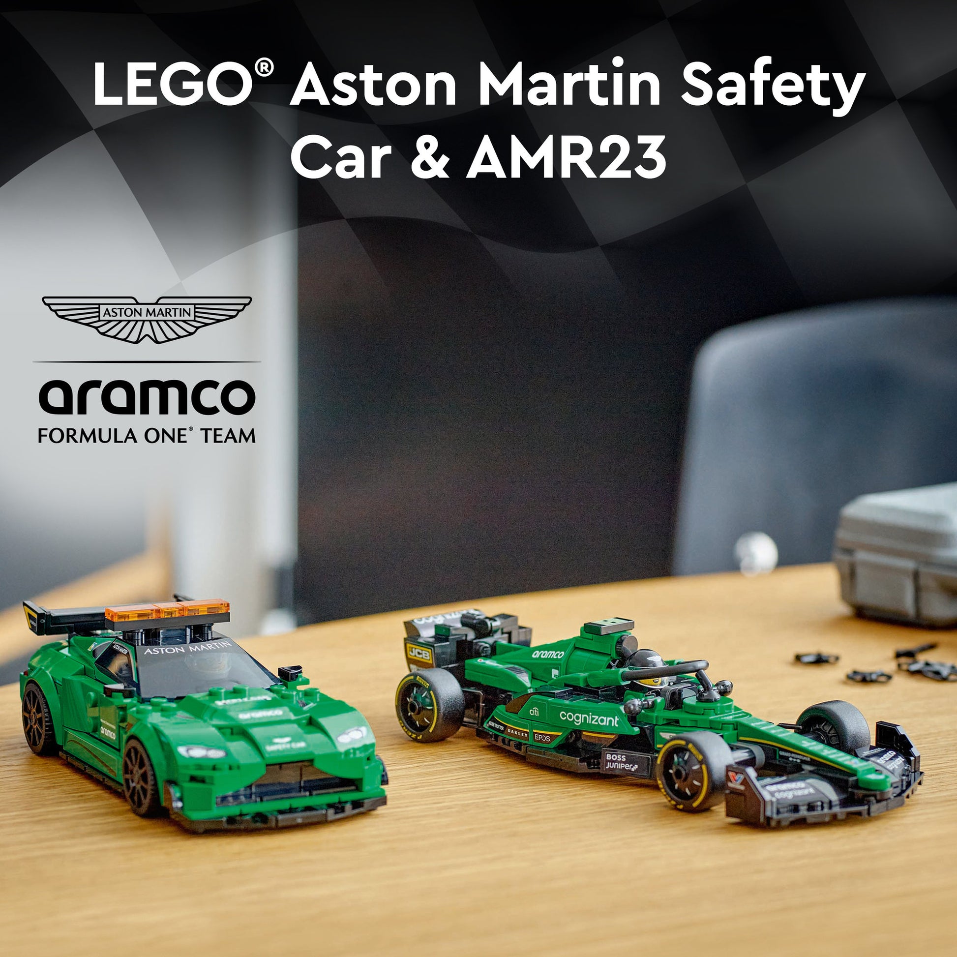 LEGO 76925 Speed Champions Aston Martin Safety Car & AMR23 - Toyworld NZ