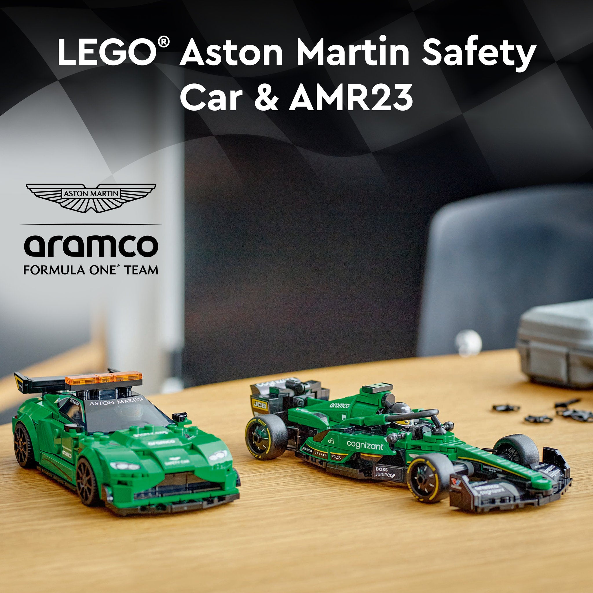 LEGO 76925 Speed Champions Aston Martin Safety Car & AMR23 - Toyworld NZ