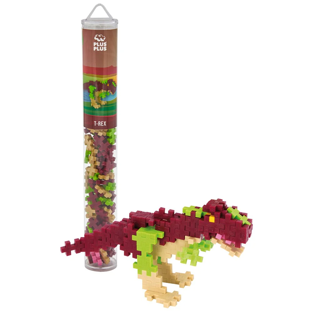 Plus Plus T-Rex - 100Pc Tube - Toyworld NZ