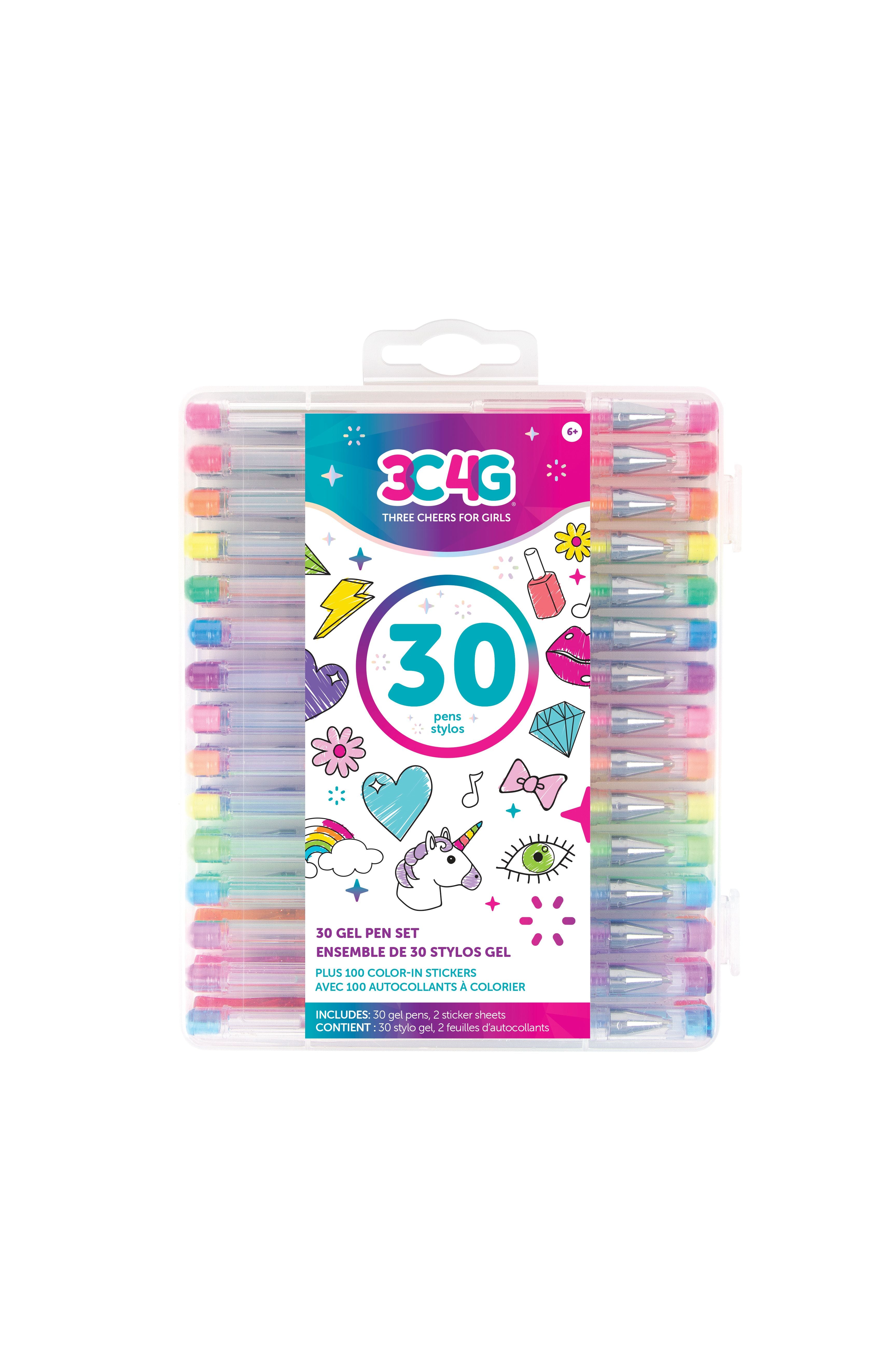 Make It Real Three Cheers For Girls 30 Gel Pen Set