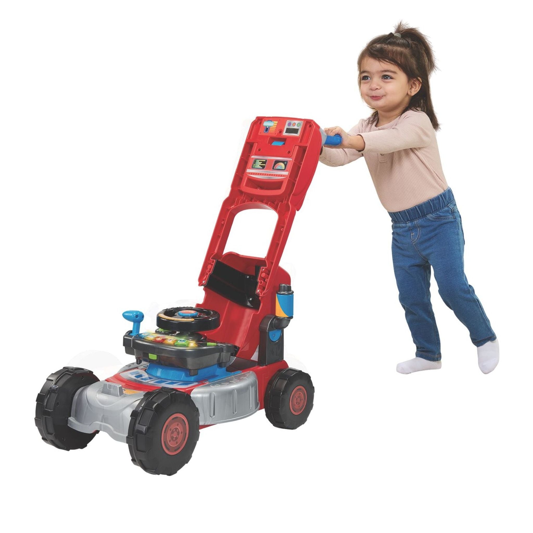 VTech 3-in-1 Mow & Grow Tractor - Red - Toyworld NZ